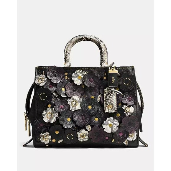 COACH 1941 Exotic Tea Rose Rogue OL/Black - Picture 10 of 12